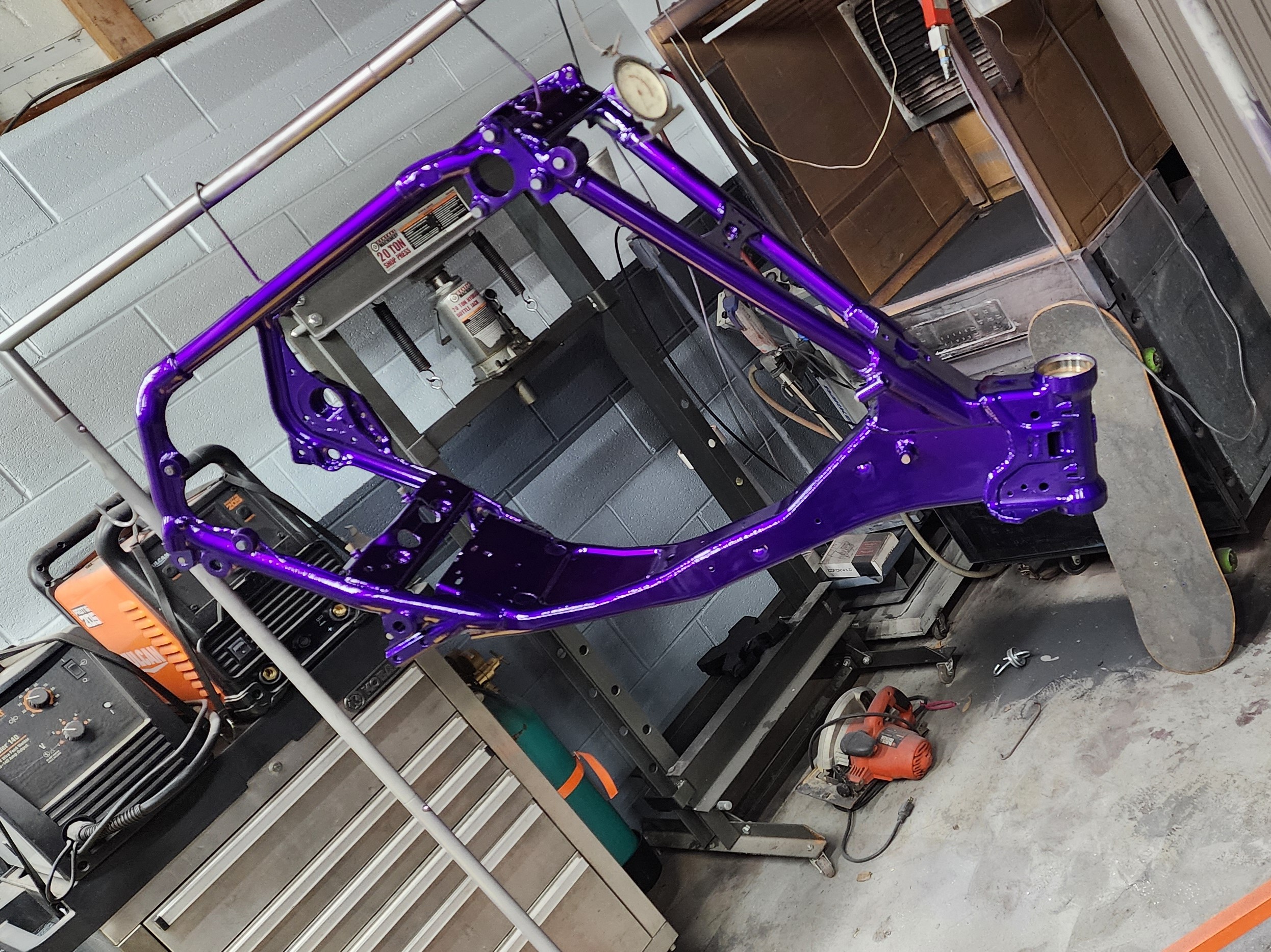 Illusion Purple powder-coated frame